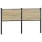 vidaXL Kopfteil Sonoma-Eiche 140 cm Holzwerkstoff und Stahl