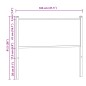vidaXL Kopfteil Braun Eichen-Optik 100 cm Holzwerkstoff und Stahl vidaXL Kopfteil Braun Eichen-Optik 100 cm Holzwerkstoff und Stahl