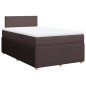 vidaXL Boxspringbett mit Matratze Dunkelbraun 120x200 cm Stoff vidaXL Boxspringbett mit Matratze Dunkelbraun 120x200 cm Stoff