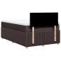 vidaXL Boxspringbett mit Matratze Dunkelbraun 120x200 cm Stoff vidaXL Boxspringbett mit Matratze Dunkelbraun 120x200 cm Stoff