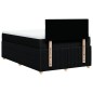 vidaXL Boxspringbett mit Matratze Schwarz 120x200 cm Stoff vidaXL Boxspringbett mit Matratze Schwarz 120x200 cm Stoff