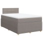 vidaXL Boxspringbett mit Matratze Taupe 120x200 cm Stoff vidaXL Boxspringbett mit Matratze Taupe 120x200 cm Stoff