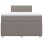 vidaXL Boxspringbett mit Matratze Taupe 120x200 cm Stoff vidaXL Boxspringbett mit Matratze Taupe 120x200 cm Stoff