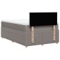 vidaXL Boxspringbett mit Matratze Taupe 120x200 cm Stoff vidaXL Boxspringbett mit Matratze Taupe 120x200 cm Stoff
