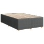 vidaXL Boxspringbett mit Matratze Dunkelgrau 120x200 cm Stoff vidaXL Boxspringbett mit Matratze Dunkelgrau 120x200 cm Stoff