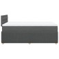 vidaXL Boxspringbett mit Matratze Dunkelgrau 120x200 cm Stoff vidaXL Boxspringbett mit Matratze Dunkelgrau 120x200 cm Stoff