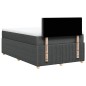 vidaXL Boxspringbett mit Matratze Dunkelgrau 120x200 cm Stoff vidaXL Boxspringbett mit Matratze Dunkelgrau 120x200 cm Stoff