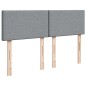 vidaXL Boxspringbett mit Matratze Hellgrau 140x190 cm Stoff vidaXL Boxspringbett mit Matratze Hellgrau 140x190 cm Stoff
