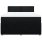 vidaXL Boxspringbett mit Matratze Schwarz 140x190 cm Stoff vidaXL Boxspringbett mit Matratze Schwarz 140x190 cm Stoff