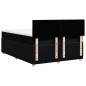 vidaXL Boxspringbett mit Matratze Schwarz 140x190 cm Stoff vidaXL Boxspringbett mit Matratze Schwarz 140x190 cm Stoff