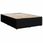 vidaXL Boxspringbett mit Matratze Schwarz 140x190 cm Stoff vidaXL Boxspringbett mit Matratze Schwarz 140x190 cm Stoff