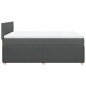 vidaXL Boxspringbett mit Matratze Dunkelgrau 140x190 cm Stoff vidaXL Boxspringbett mit Matratze Dunkelgrau 140x190 cm Stoff
