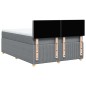 vidaXL Boxspringbett mit Matratze Hellgrau 140x190 cm Stoff vidaXL Boxspringbett mit Matratze Hellgrau 140x190 cm Stoff