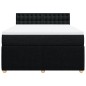 vidaXL Boxspringbett mit Matratze Schwarz 140x190 cm Stoff vidaXL Boxspringbett mit Matratze Schwarz 140x190 cm Stoff
