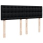 vidaXL Boxspringbett mit Matratze Schwarz 140x190 cm Stoff vidaXL Boxspringbett mit Matratze Schwarz 140x190 cm Stoff