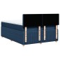 vidaXL Boxspringbett mit Matratze Blau 140x190 cm Stoff vidaXL Boxspringbett mit Matratze Blau 140x190 cm Stoff