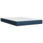 vidaXL Boxspringbett mit Matratze Blau 140x190 cm Stoff vidaXL Boxspringbett mit Matratze Blau 140x190 cm Stoff