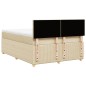 vidaXL Boxspringbett mit Matratze Creme 140x200 cm Stoff vidaXL Boxspringbett mit Matratze Creme 140x200 cm Stoff