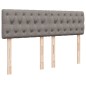 vidaXL Boxspringbett mit Matratze Taupe 140x200 cm Stoff vidaXL Boxspringbett mit Matratze Taupe 140x200 cm Stoff
