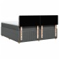 vidaXL Boxspringbett mit Matratze Dunkelgrau 180x200 cm Stoff vidaXL Boxspringbett mit Matratze Dunkelgrau 180x200 cm Stoff