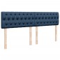 vidaXL Boxspringbett mit Matratze Blau 180x200 cm Stoff vidaXL Boxspringbett mit Matratze Blau 180x200 cm Stoff