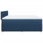 vidaXL Boxspringbett mit Matratze Blau 180x200 cm Stoff vidaXL Boxspringbett mit Matratze Blau 180x200 cm Stoff