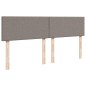 vidaXL Boxspringbett mit Matratze Taupe 200x200 cm Stoff vidaXL Boxspringbett mit Matratze Taupe 200x200 cm Stoff