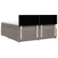 vidaXL Boxspringbett mit Matratze Taupe 200x200 cm Stoff vidaXL Boxspringbett mit Matratze Taupe 200x200 cm Stoff
