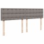 vidaXL Boxspringbett mit Matratze Taupe 200x200 cm Stoff vidaXL Boxspringbett mit Matratze Taupe 200x200 cm Stoff