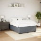 vidaXL Bettgestell ohne Matratze Dunkelgrau 140x200 cm Samt