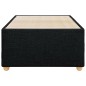vidaXL Bettgestell ohne Matratze Schwarz 90x200 cm Stoff vidaXL Bettgestell ohne Matratze Schwarz 90x200 cm Stoff