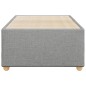 vidaXL Bettgestell ohne Matratze Hellgrau 100x200 cm Stoff vidaXL Bettgestell ohne Matratze Hellgrau 100x200 cm Stoff