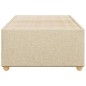 vidaXL Bettgestell Creme 90x190 cm Stoff vidaXL Bettgestell Creme 90x190 cm Stoff