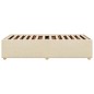 vidaXL Bettgestell Creme 90x190 cm Stoff vidaXL Bettgestell Creme 90x190 cm Stoff