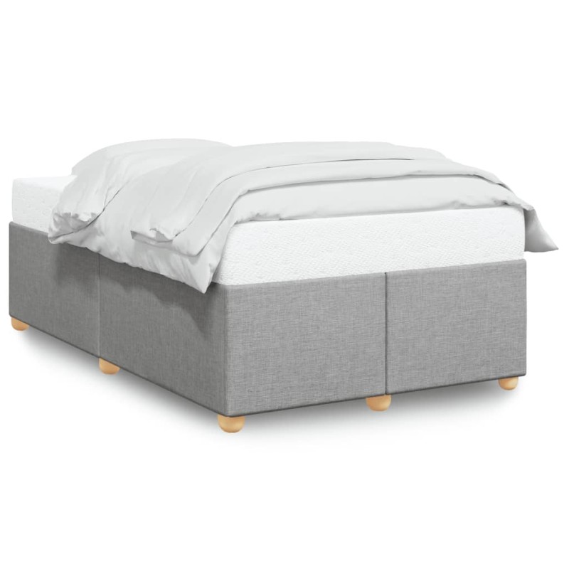 vidaXL Bettgestell Hellgrau 120x190 cm Stoff vidaXL Bettgestell Hellgrau 120x190 cm Stoff
