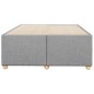 vidaXL Bettgestell Hellgrau 120x190 cm Stoff vidaXL Bettgestell Hellgrau 120x190 cm Stoff