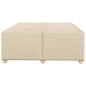 vidaXL Bettgestell Creme 120x190 cm Stoff vidaXL Bettgestell Creme 120x190 cm Stoff