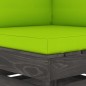 vidaXL 2-Sitzer Outdoor-Sofa mit Kissen Grau Imprägniertes Kiefernholz vidaXL 2-Sitzer Outdoor-Sofa mit Kissen Grau Imprägniertes Kiefernholz
