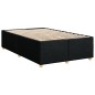 vidaXL Bettgestell ohne Matratze Schwarz 120x190 cm Stoff vidaXL Bettgestell ohne Matratze Schwarz 120x190 cm Stoff