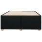 vidaXL Bettgestell ohne Matratze Schwarz 120x190 cm Stoff vidaXL Bettgestell ohne Matratze Schwarz 120x190 cm Stoff