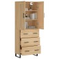 Highboard Sonoma-Eiche 69,5x34x180 cm Holzwerkstoff Highboard Sonoma-Eiche 69,5x34x180 cm Holzwerkstoff