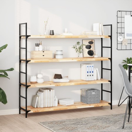 vidaXL Schweberegale 2 Stk. 140x30x4 cm Massivholz Akazie Unbehandelt