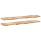 vidaXL Schweberegale 2 Stk. 140x30x4 cm Massivholz Akazie Unbehandelt vidaXL Schweberegale 2 Stk. 140x30x4 cm Massivholz Akazie Unbehandelt