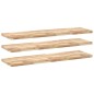 vidaXL Schweberegale 3 Stk. 160x40x4 cm Massivholz Akazie Unbehandelt