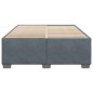 vidaXL Bettgestell ohne Matratze Dunkelgrau 160x200 cm Samt vidaXL Bettgestell ohne Matratze Dunkelgrau 160x200 cm Samt