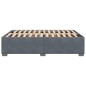 vidaXL Bettgestell ohne Matratze Dunkelgrau 160x200 cm Samt vidaXL Bettgestell ohne Matratze Dunkelgrau 160x200 cm Samt