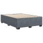 vidaXL Bettgestell ohne Matratze Dunkelgrau 160x200 cm Samt vidaXL Bettgestell ohne Matratze Dunkelgrau 160x200 cm Samt