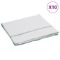 vidaXL Reinigungstücher 10 Stk. Weiß mit Grünen Gestreift 50x60 cm vidaXL Reinigungstücher 10 Stk. Weiß mit Grünen Gestreift 50x60 cm