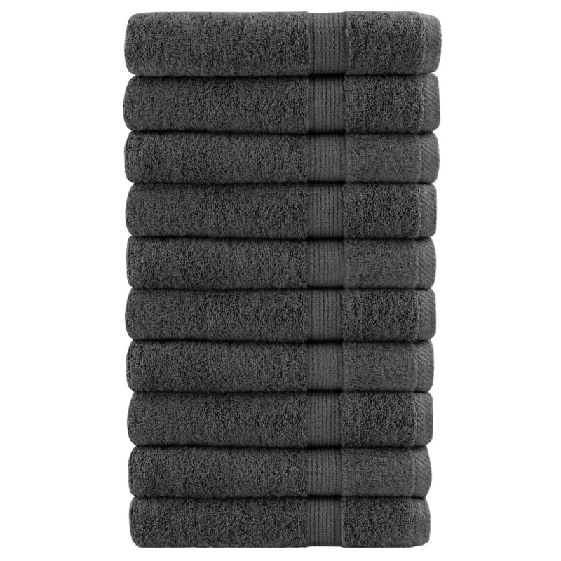 vidaXL Premium-Saunatücher SOLUND 10 Stk Anthrazit 80x200 cm 600 g/m² vidaXL Premium-Saunatücher SOLUND 10 Stk Anthrazit 80x200 cm 600 g/m²