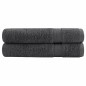 vidaXL Premium-Handtücher SOLUND 2 Stk. Anthrazit 100x200 cm 600 g/m² vidaXL Premium-Handtücher SOLUND 2 Stk. Anthrazit 100x200 cm 600 g/m²